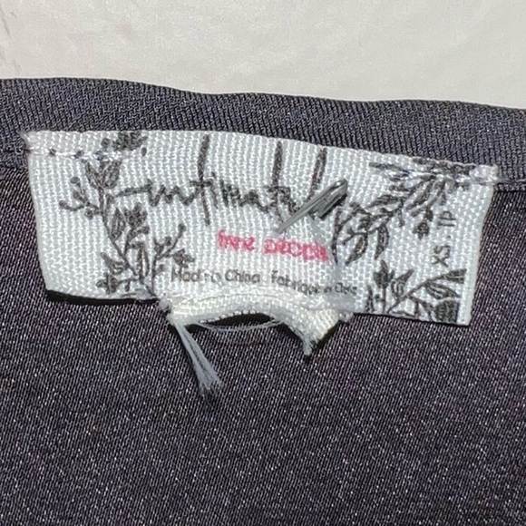 Free People Intimately Dark Gray Tiered Hem Slip Dress Size XS - Picture 6 of 7